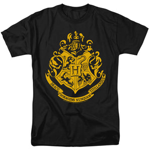 Harry Potter Hogwarts Crest Mens T Shirt Black
