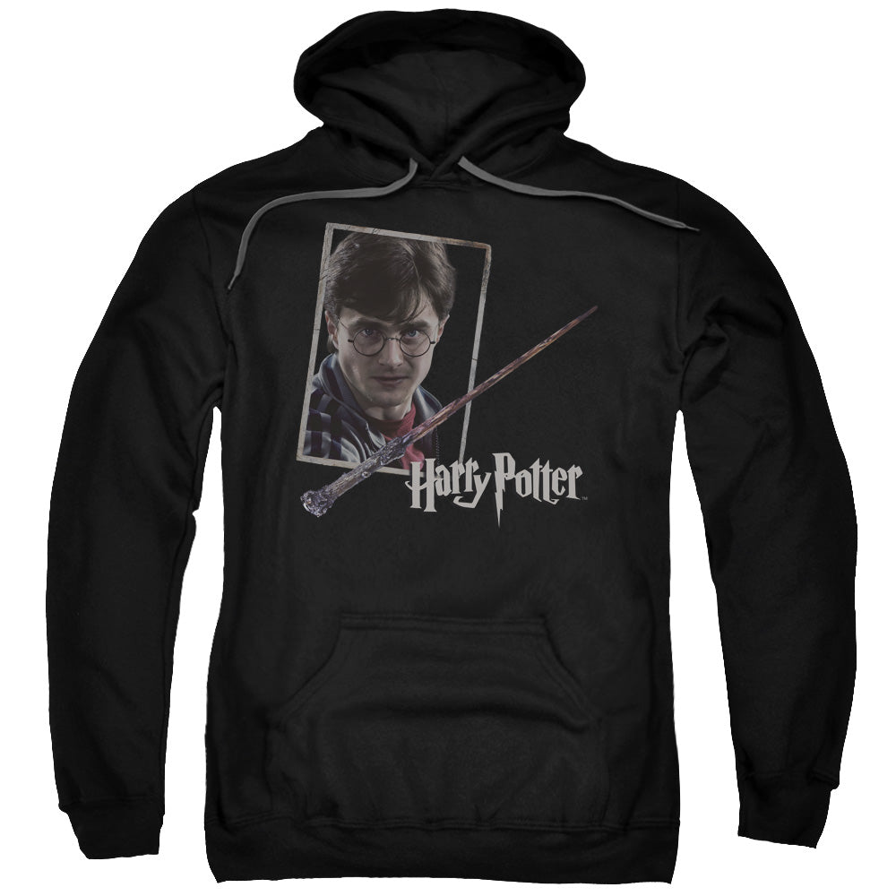 Harry Potter Harrys Wand Portrait Mens Hoodie Black