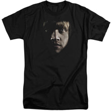 Load image into Gallery viewer, Harry Potter Ron Poster Head Mens Tall T Shirt Black