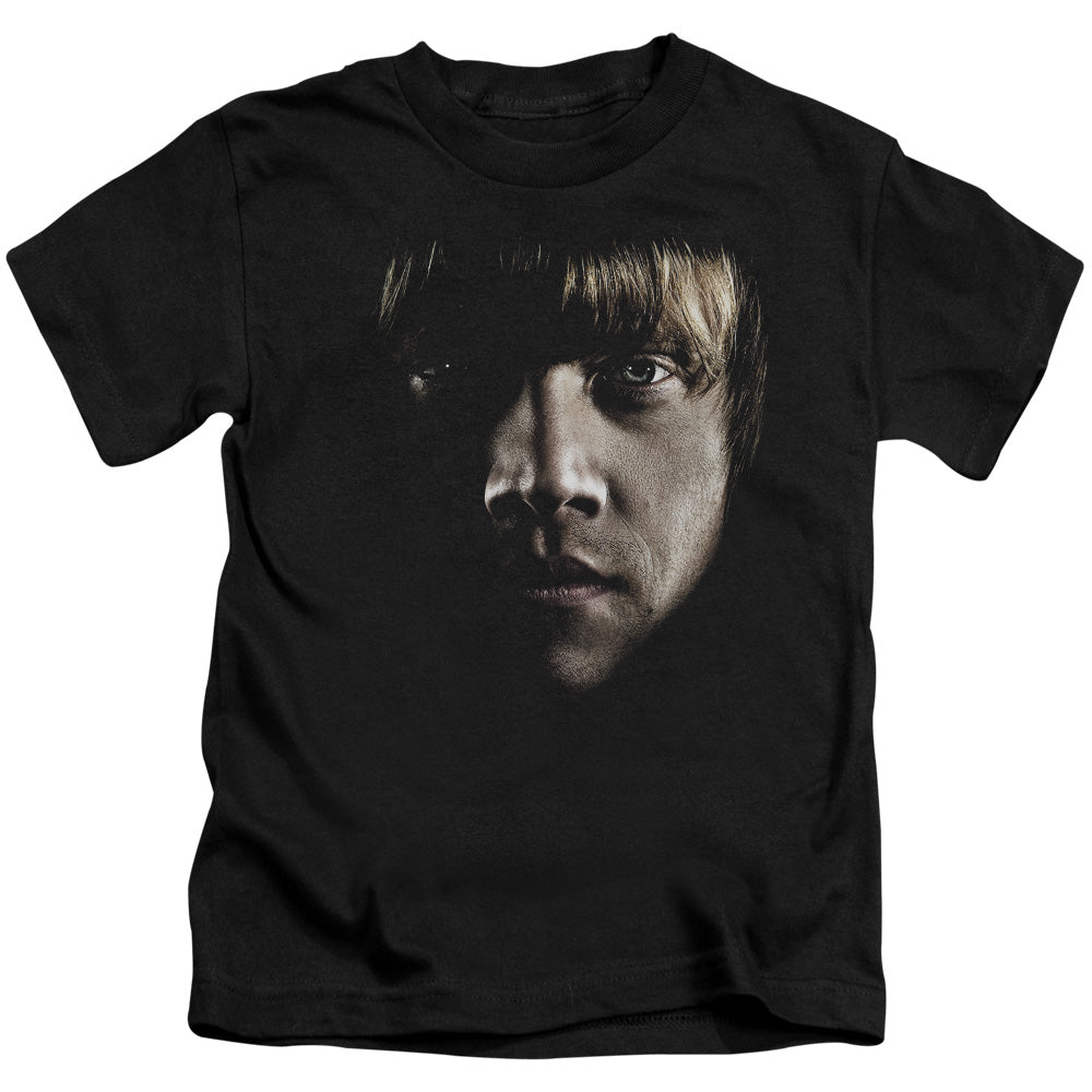 Harry Potter Ron Poster Head Juvenile Kids Youth T Shirt Black