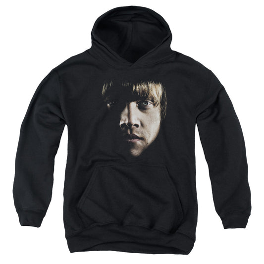 Harry Potter Ron Poster Head Kids Youth Hoodie Black