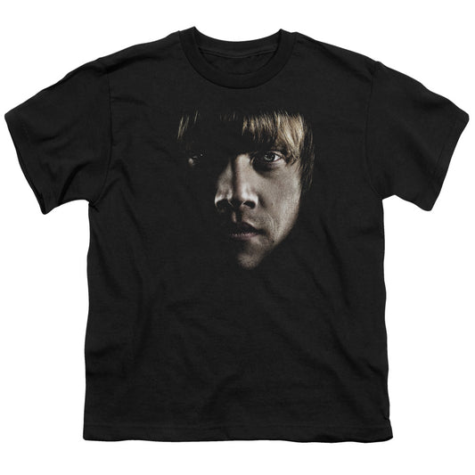 Harry Potter Ron Poster Head Kids Youth T Shirt Black