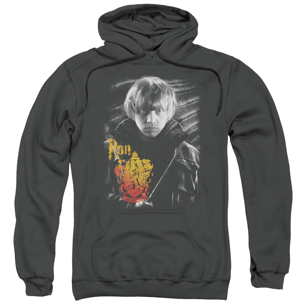 Harry Potter Ron Portrait Mens Hoodie Charcoal