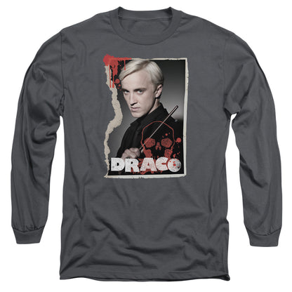 Harry Potter Draco Frame Mens Long Sleeve Shirt Charcoal