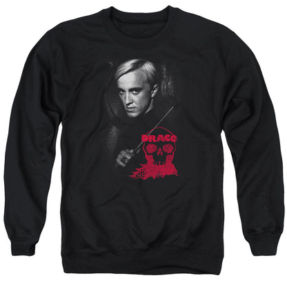 Harry Potter Draco Portrait Mens Crewneck Sweatshirt Black