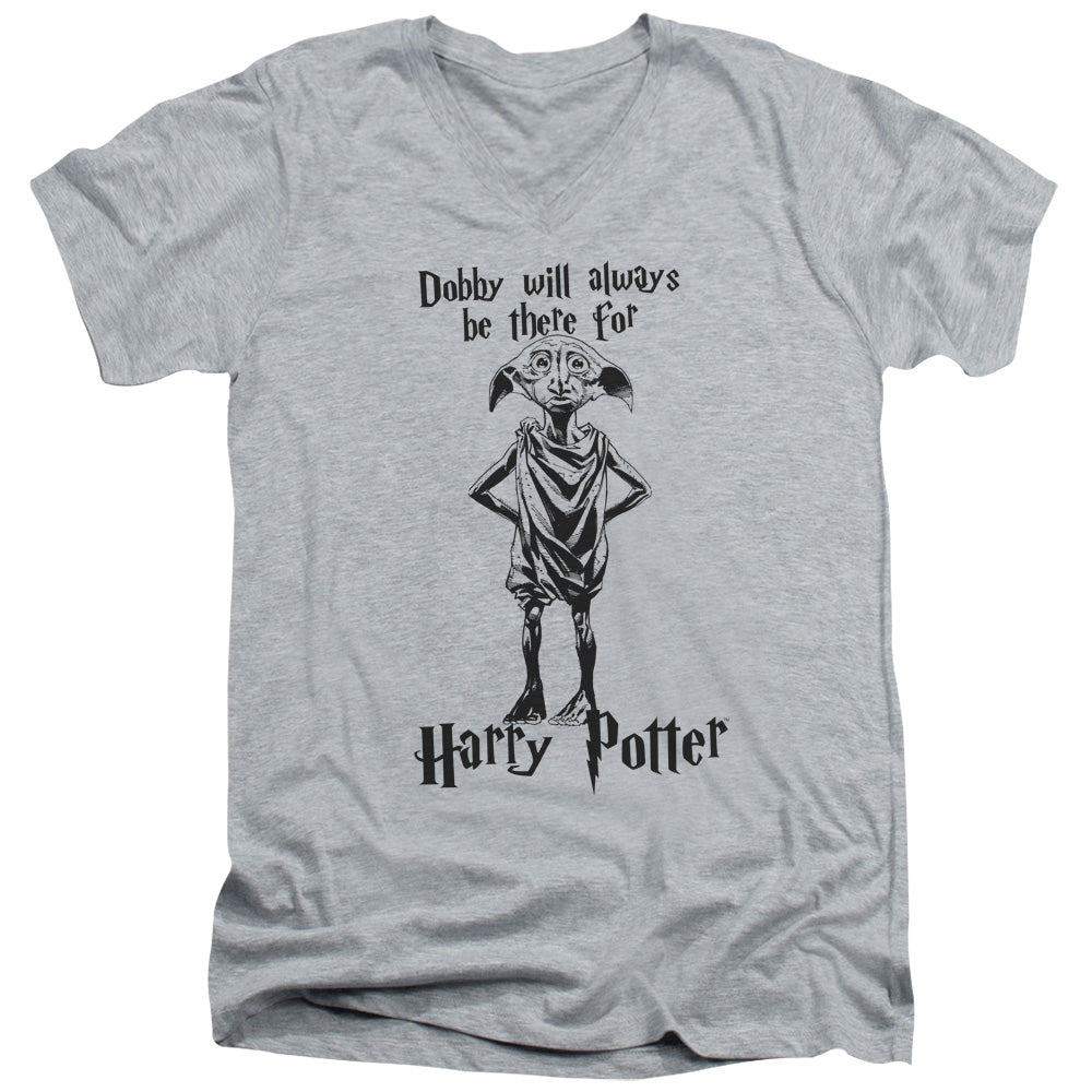 Harry Potter Always Be There Mens Slim Fit V-Neck T Shirt Athletic Heather