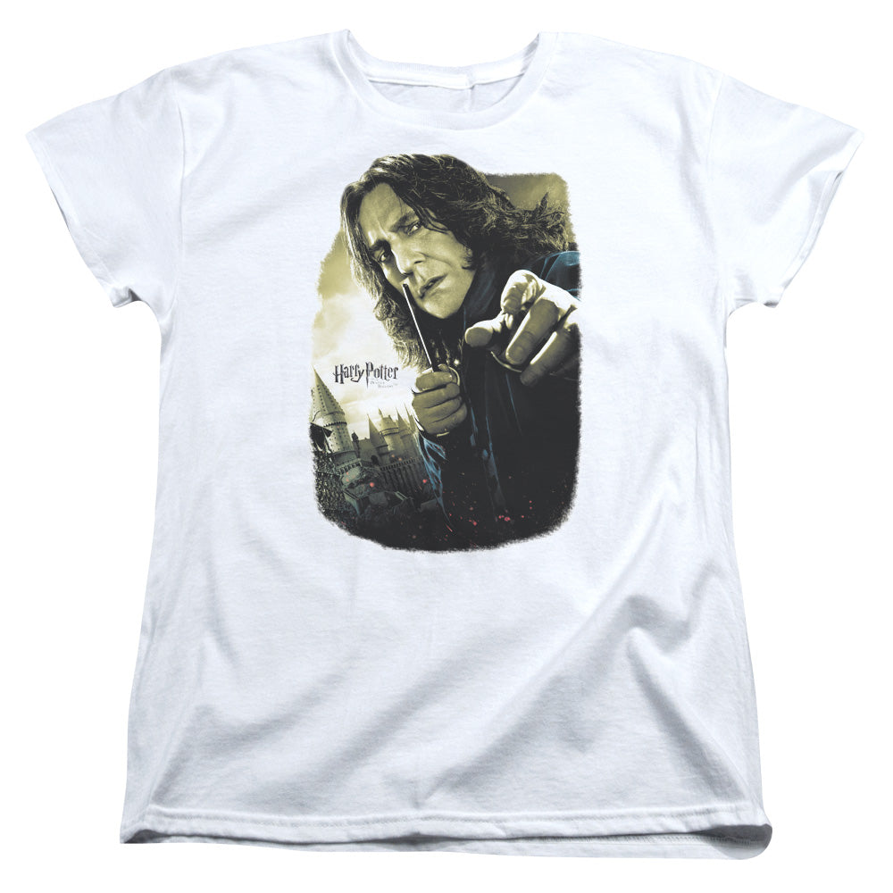 Harry Potter Snape Poster Womens T Shirt White