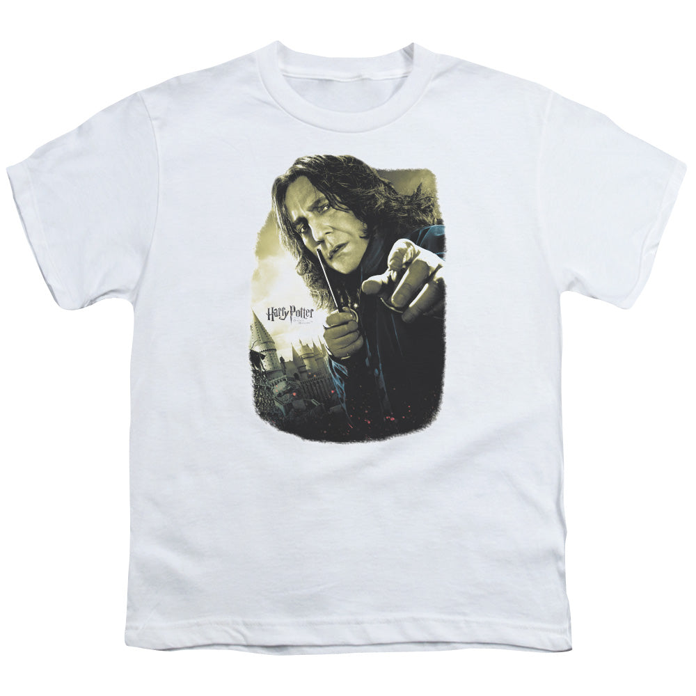 Harry Potter Snape Poster Kids Youth T Shirt White