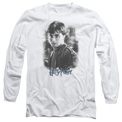 Harry Potter Harry in the Woods Mens Long Sleeve Shirt White