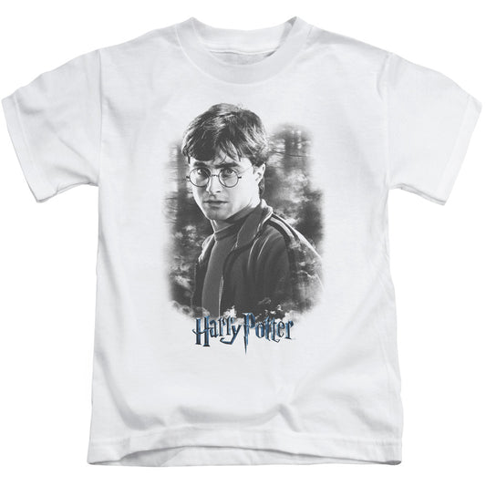 Harry Potter Harry in the Woods Juvenile Kids Youth T Shirt White