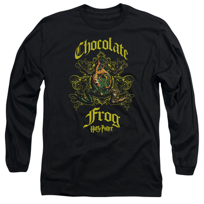 Harry Potter Chocolate Frog Mens Long Sleeve Shirt Black