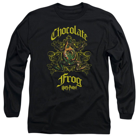 Harry Potter Chocolate Frog Mens Long Sleeve Shirt Black