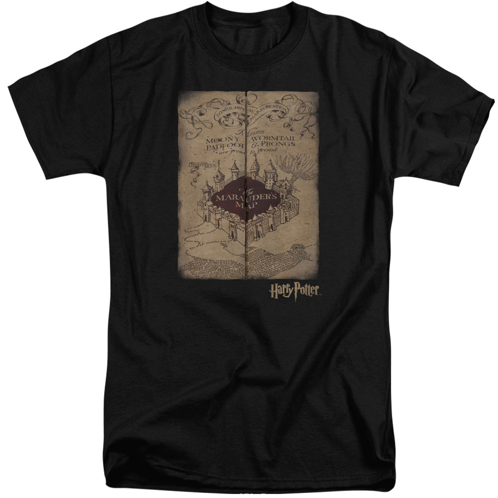 Harry Potter Marauders Map Mens Tall T Shirt Black