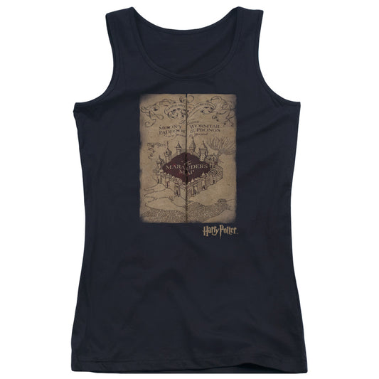 Harry Potter Marauders Map Womens Tank Top Shirt Black