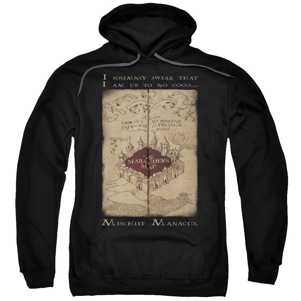 Harry Potter Marauders Map Words Mens Hoodie Black
