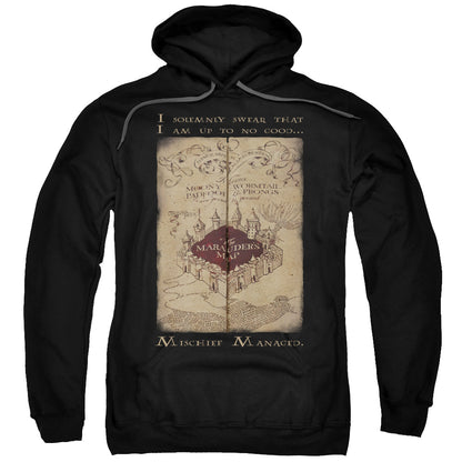 Harry Potter Marauders Map Words Mens Hoodie Black