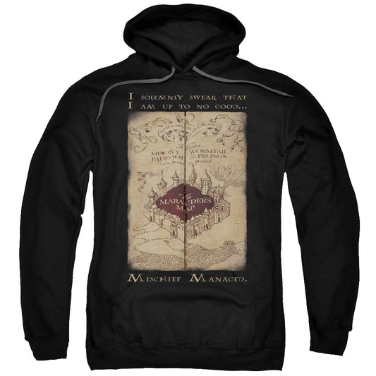 Harry Potter Marauders Map Words Mens Hoodie Black