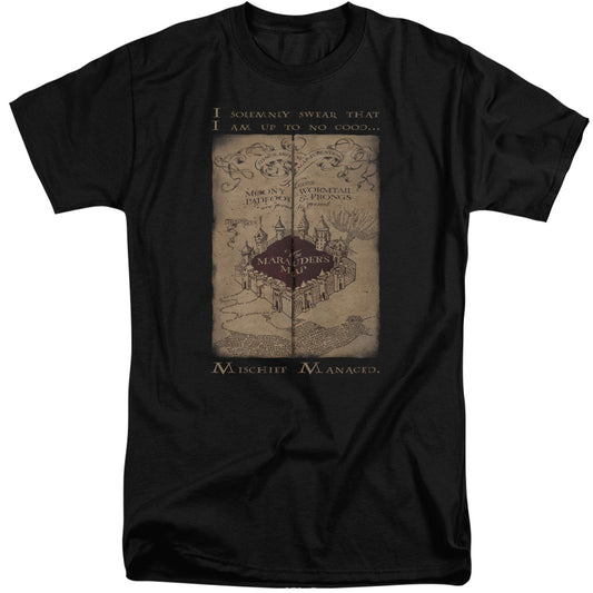Harry Potter Marauders Map Words Mens Tall T Shirt Black
