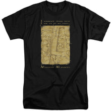 Load image into Gallery viewer, Harry Potter Marauders Map Interior Words Mens Tall T Shirt Black