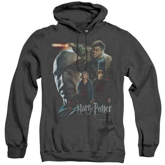 Harry Potter Final Fight Mens Heather Hoodie Black Officially Licensed