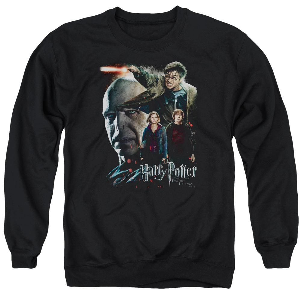 Harry Potter Final Fight Mens Crewneck Sweatshirt Black