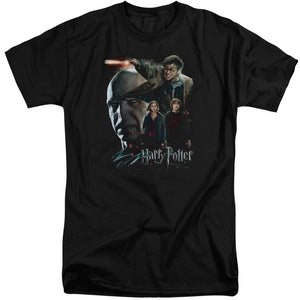 Harry Potter Final Fight Mens Tall T Shirt Black