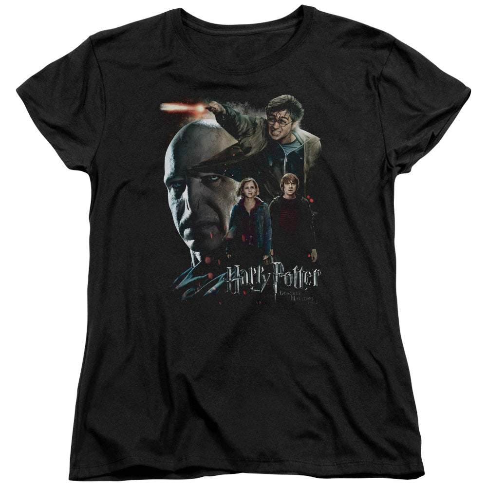 Harry Potter Final Fight Womens T Shirt Black