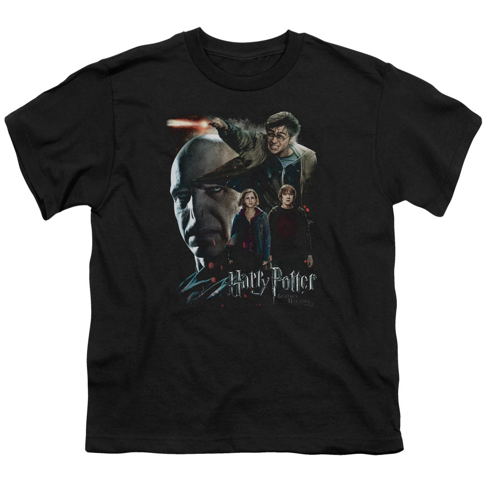 Harry Potter Final Fight Kids Youth T Shirt Black