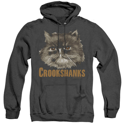 Harry Potter Crookshanks Mens Heather Hoodie Black Officially Licensed