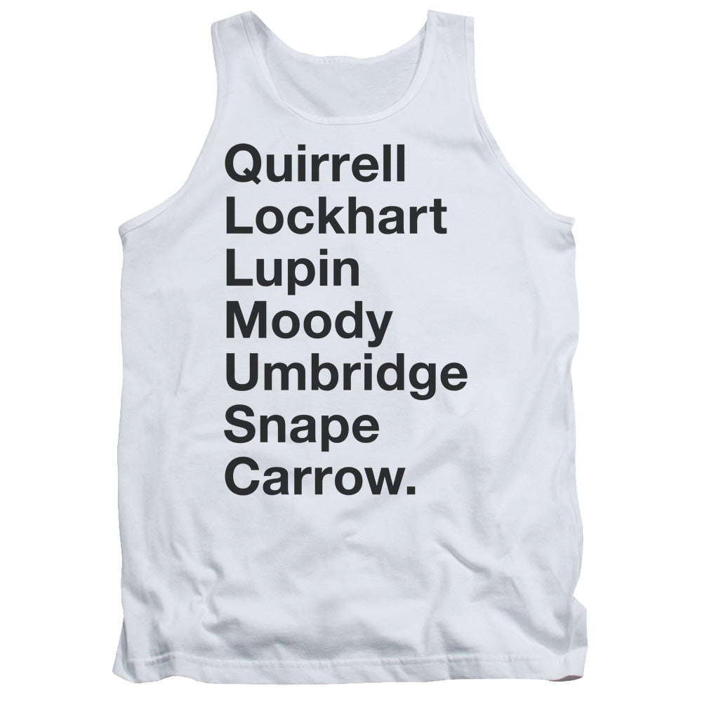 Harry Potter Professors Mens Tank Top Shirt White