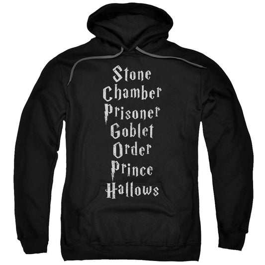 Harry Potter Titles Mens Hoodie Black