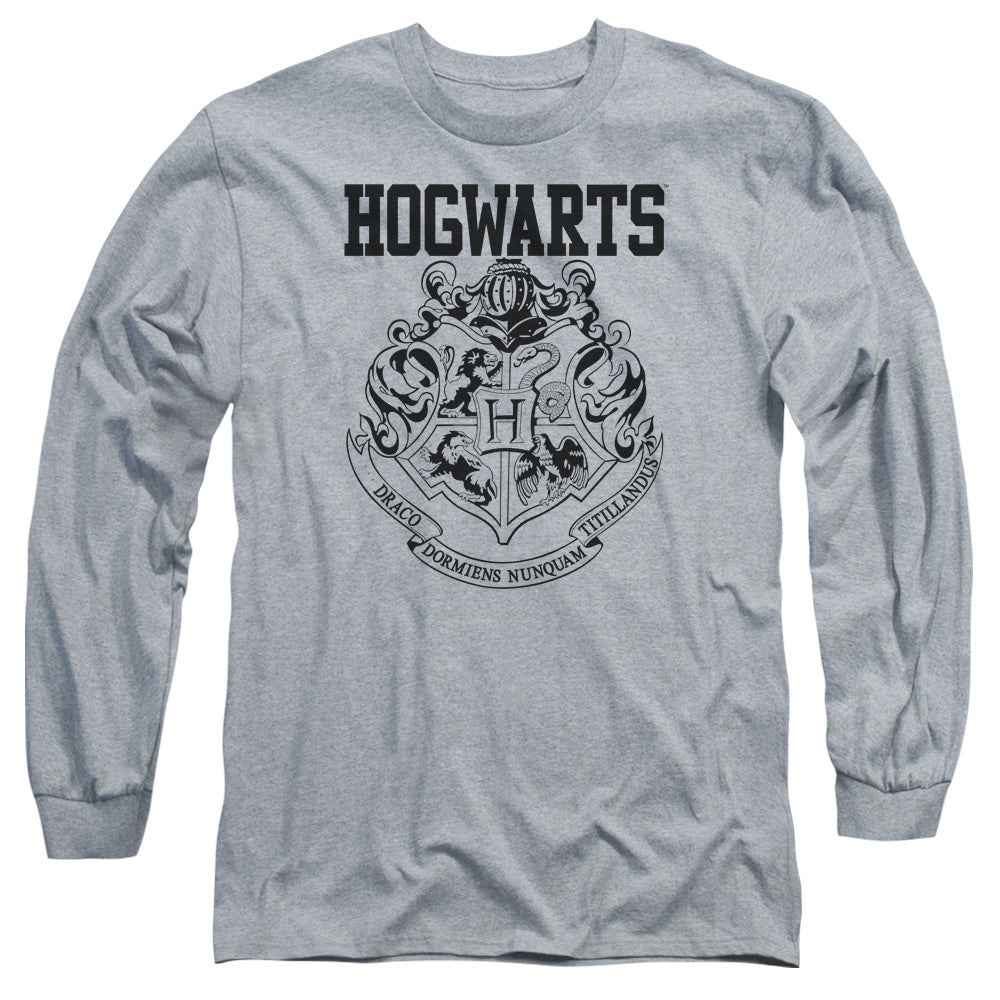 Harry Potter Hogwarts Athletic Mens Long Sleeve Shirt Athletic Heather