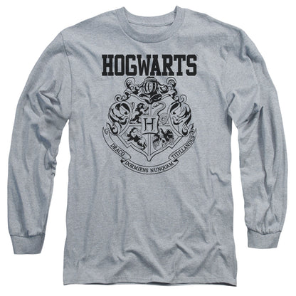 Harry Potter Hogwarts Athletic Mens Long Sleeve Shirt Athletic Heather