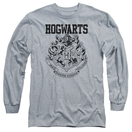 Harry Potter Hogwarts Athletic Mens Long Sleeve Shirt Athletic Heather
