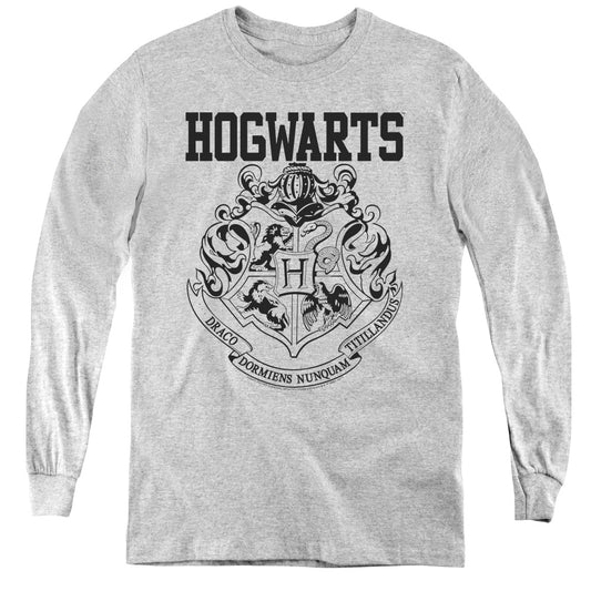 Harry Potter Hogwarts Athletic Long Sleeve Kids Youth T Shirt Athletic Heather