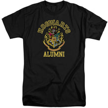 Load image into Gallery viewer, Harry Potter Hogwarts Alumni Mens Tall T Shirt Black