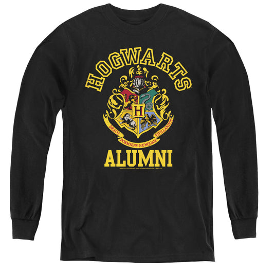 Harry Potter Hogwarts Alumni Long Sleeve Kids Youth T Shirt Black