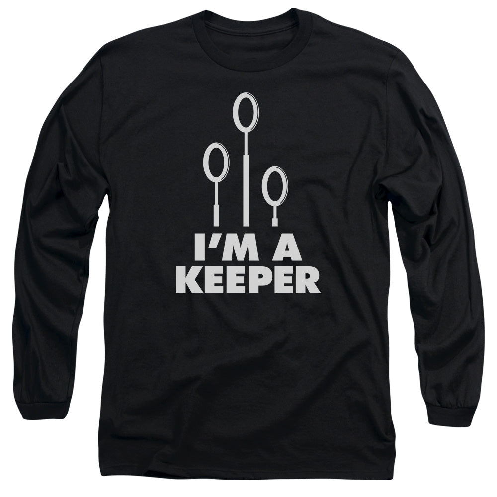 Harry Potter Keeper Mens Long Sleeve Shirt Black