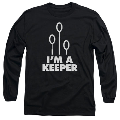 Harry Potter Keeper Mens Long Sleeve Shirt Black