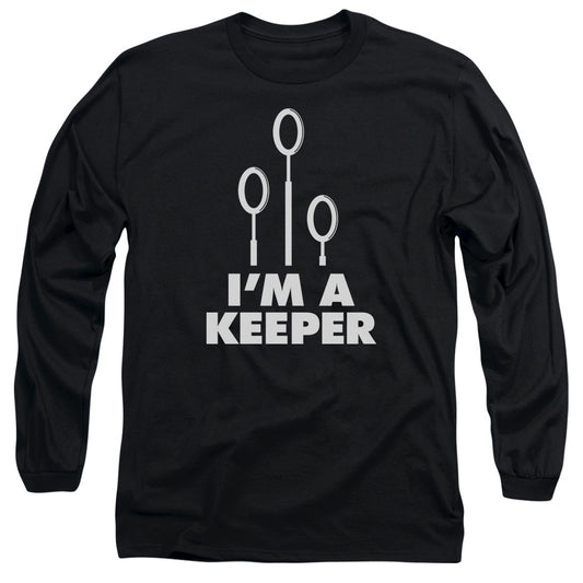 Harry Potter Keeper Mens Long Sleeve Shirt Black