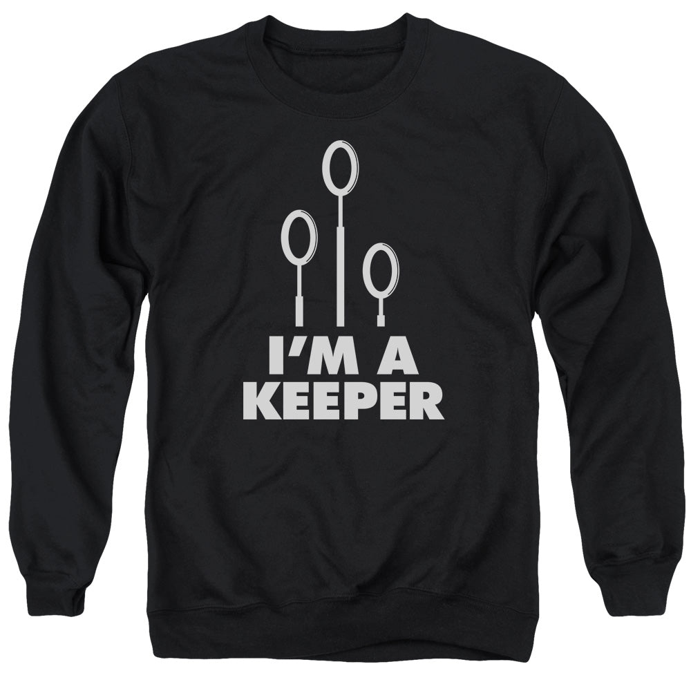 Harry Potter Keeper Mens Crewneck Sweatshirt Black