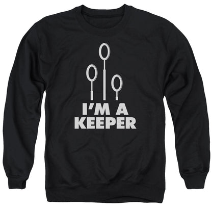 Harry Potter Keeper Mens Crewneck Sweatshirt Black