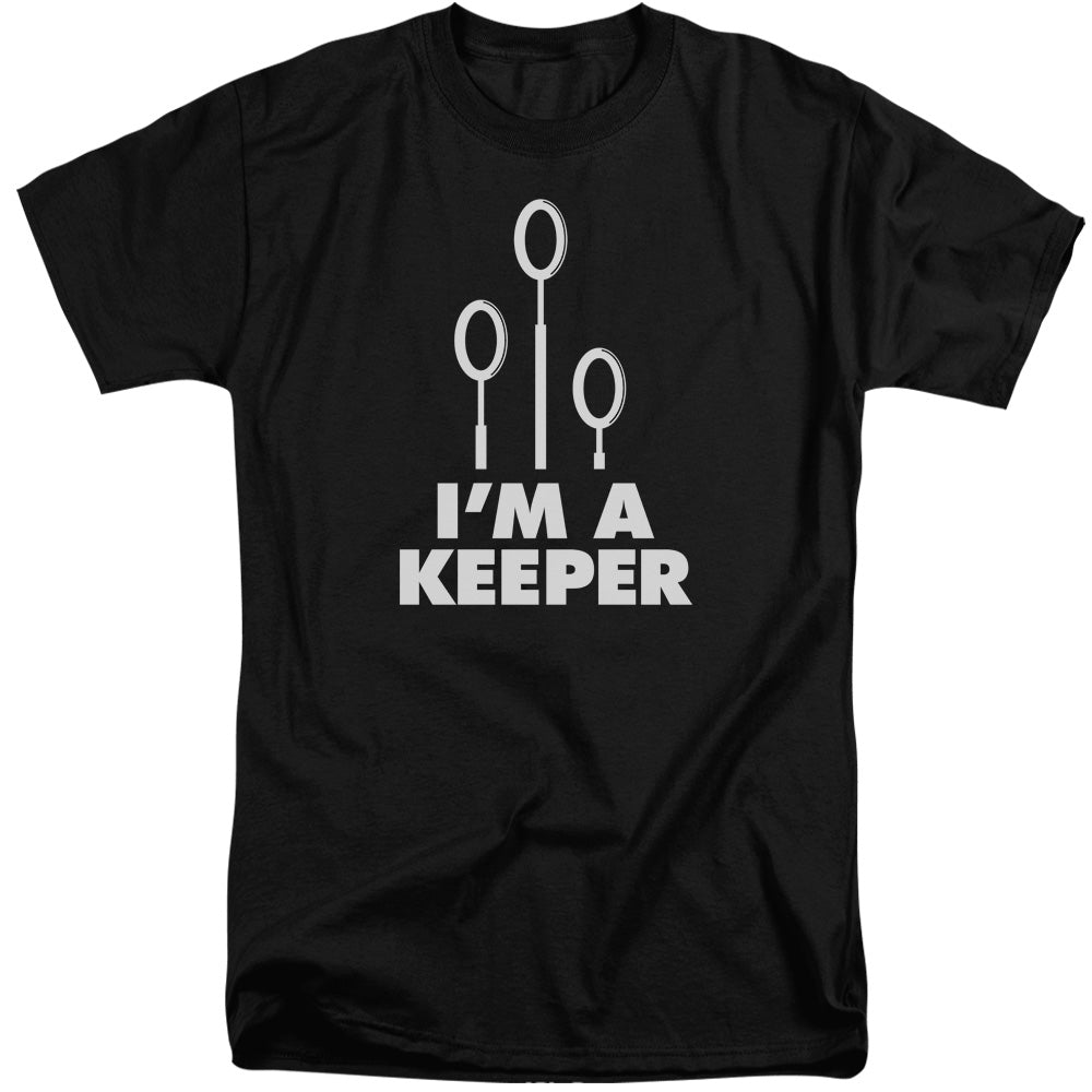 Harry Potter Keeper Mens Tall T Shirt Black