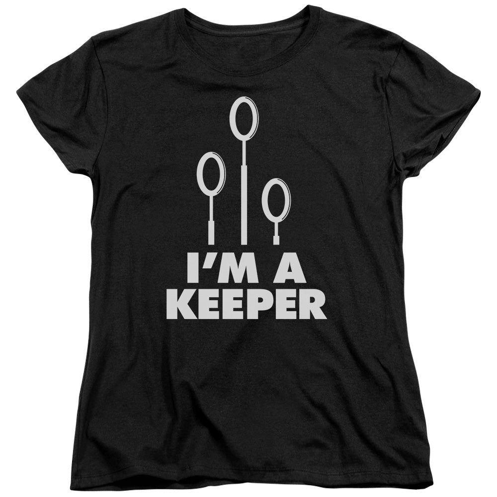 Harry Potter Keeper Womens T Shirt Black