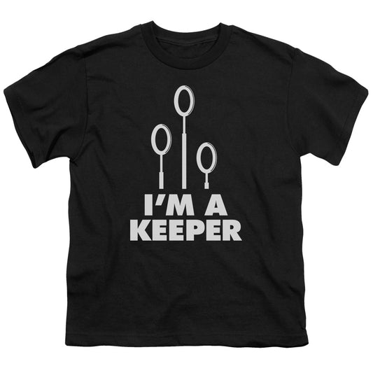Harry Potter Keeper Kids Youth T Shirt Black