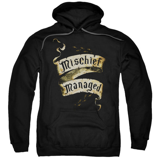 Harry Potter Mischief Managed Mens Hoodie Black