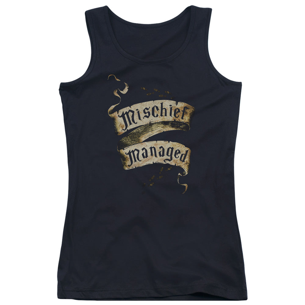 Harry Potter Mischief Managed Womens Tank Top Shirt Black