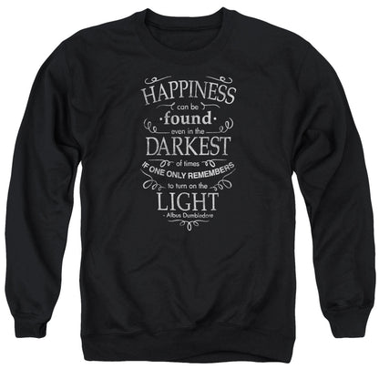 Harry Potter Happiness Mens Crewneck Sweatshirt Black