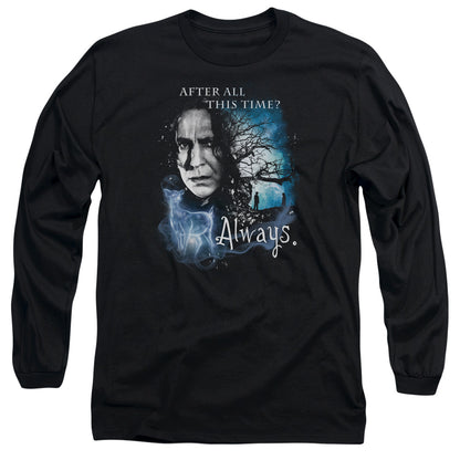 Harry Potter Always Mens Long Sleeve Shirt Black