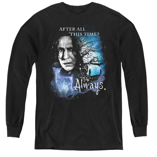 Harry Potter Always Long Sleeve Kids Youth T Shirt Black